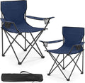WEIDIORME 2 Pack Lightweight Camping Chairs, 300LBS Heavy-Duty Portable Folding Chairs with Carry Bag, Compact Design for Camping, Beach, Picnics, and Outdoor Event