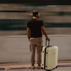 InUSA RESILIENCE Luggage with Spinner Wheels | Durable Lightweight Hardshell Suitcase, Spacious Travel Sets with Handle and Trolley | (20/24/28) 3 Piece Luggage Set | Sand