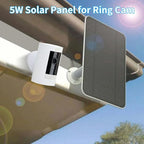 Ring Camera Solar Panel Charger, Compatible with Stick Up Cam, Stick Up Cam Pro, Spotlight Cam Plus/Pro, 5W5V, Weatherproof, 3M/9.8FT Cable (1Pack)