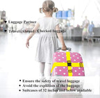 2 Pack Suitcase Belts, Adjustable Luggage Straps, Bright Colors Travel Packing Straps with Quick Release Buckle (Yellow)