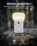 LED Rechargeable Camping Lantern with Hook - 6000mAh Emergency Outdoor Camping Lights, IPX5 Water Resistant Portable Tent Lights for Camping Hiking, Backpacking, Fishing, Outages (White)