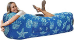 WEKAPO Inflatable Couch Air Lounger Chair - Camping & Beach Accessories, Portable Blow up Sofa for Hiking, Lawn, Indoor/Outdoor Movies & Music Festivals. Lightweight and Easy to Set Up Air Hammock