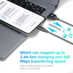 iPhone Charger Apple MFi Certified 3pack 10FT Long Lightning Cable Fast Charging High Speed Data Sync USB Cable Compatible iPhone 14/13/12/11 Pro Max/XS MAX/XR/XS/X/8/7 Plus and More
