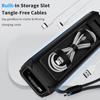 YWXTW Silicone Case for Anker Laptop Power Bank (25,000mAh/165W) - Shockproof Drop-Resistant, Built-in Cable Storage | Non-Slip Grip, Hidden Dust Plug Protective Cover for Anker Power Bank 165w