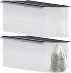 100Pcs Shoe Bags for Travel，PLULON 15.7" x 11.8" Clear Drawstring Storage Plastic Bags Shoes Organizer for Packing Waterproof Dustproof Women Men Portable Travel Essentials