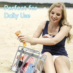 Hoiny Clear Bag for Stadium Events Approved, 12x6x12 Large Transparent Tote Bag with Zipper for Gym Concert Sports Festivals