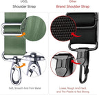 59 Inch Shoulder Straps, Soft with Ultra-Thick Fixed Shoulder Pad, Two Way Independently Adjustable Buckle Replacement Straps for Laptop Bag Messenger Bag Tool Bag Luggage,Green