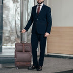 Hanke 24 inch Softside Expandable Luggage with Spinner Wheels, Medium Size Suitcase Checked Luggage Travel Luggage Rolling Suitcase,Coffee