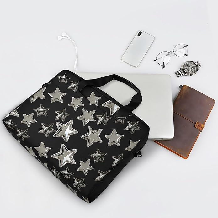 MNSRUU Laptop Bag for 15.6 inch Black Gothic Bats