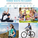 Water Bottle with Straw 1L,Boys Water Bottles with Straw 1 Litre,Waterbottle Leak-Proof Sports Water Bottle,Plastic Drinks Bottles Toxin Free，Bpa-Free (Pink Blue)