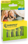 OHROPAX Mini Soft Earplugs, Anatomically Shaped in-Ear Plugs, for The Small Ear Canal and for Children, Made of Foam, for Relaxing, Sleeping and Listening to Music, Pack of 10 (17296)