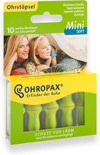 OHROPAX Mini Soft Earplugs, Anatomically Shaped in-Ear Plugs, for The Small Ear Canal and for Children, Made of Foam, for Relaxing, Sleeping and Listening to Music, Pack of 10 (17296)