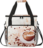 Coffee Maker Travel Bag Compatible with Keurig K-Mini, K-Mini Plus or Other Accessories, Portable Coffee Maker Case with Shoulder Strap for Travel(Bag Only)