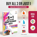 Color Catcher Fabric Softener Laundry Detergent Sheets 25 Loads Fresh Scent, Plant based, No Plastic Jugs Travel Friendly, Ultra Concentrated Mix Colored with Whites Detergent Softener & Color Catcher