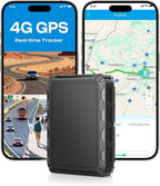 CXK GPS Tracker for Vehicles, 6-Month Battery Life 4G Global Tracker Device for Vehicles with Real Time Alert Strong Magnet, IP65 Waterproof Car Traker 180-Day Location History Subscription Needed