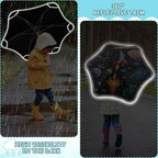 ALAZA Kids Umbrella Stick Umbrellas Cute Umbrella for Boys Girls Toddler UV/Sun Rain Windproof