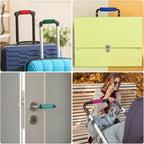 uxcell 3 Pcs Luggage Handle Wrap for Suitcase, Neoprene Handbag Grip Cover Protector Luggage Identifiers Suitcase Handle Wraps for Luggage Shopping Bag Travel Bags, Orange