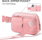 Belt Bag for Women Fanny Pack Crossbody Bags for Women Fashion Waist Packs with Adjustable Strap Gifts for Teenage Girls Women Men (Light Pink)
