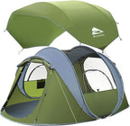 4/6 Person Easy Pop Up Tent,Camping Tent with Skylight and Rainfly,Waterproof,Quick Setup-Instant Tents for Camping Outdoor