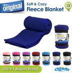 Cloudz Fleece Travel Blanket - Blue
