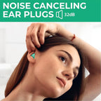 Peace&Quiet | PQ Wax Ear Plugs for Sleeping, Swimming - Soft Noise Cancelling Silicone Gel Wax Earplugs for Sleep and Swimmers, Ear Protection with Sound Blocking Level of 32 Db, Color: Green