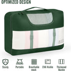 Veken 8 Set Packing Cubes for Travel Essentials, Suitcase Organizer Bags in 4 Sizes, Carry-On Luggage Accessories with Large Laundry & Hanging Toiletry Bag, Must-Have for Airplane, Road Trip & Camping