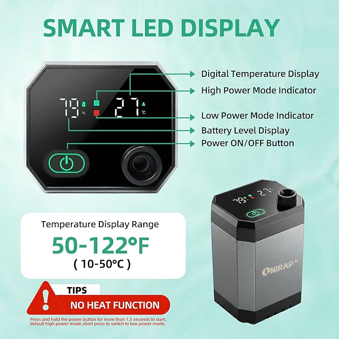 Portable Shower for Camping, Filtered Camping Shower, IPX8 Waterproof，6000mAh Rechargeable Outdoor Camp Shower Pump with LED Display, 4 Spray Modes for Hiking, Travel, Pet