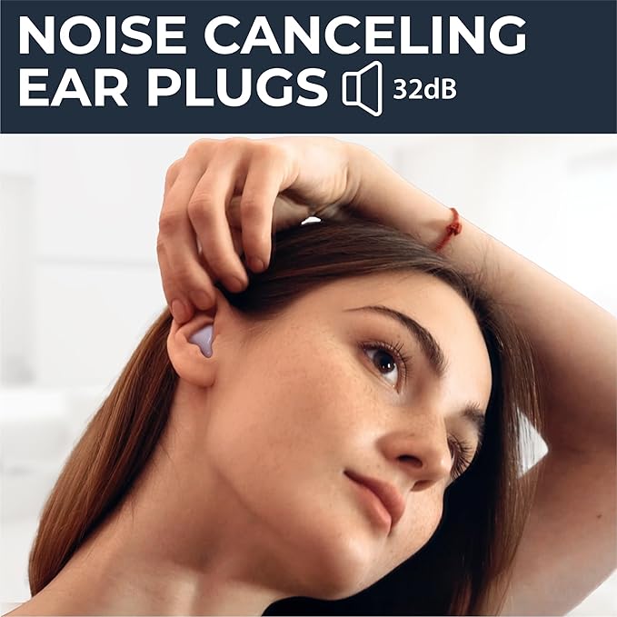 Peace&Quiet PQ Wax Ear Plugs for Sleeping, Swimming - 50 Noise Cancelling Silicone Gel Wax Earplugs, Ear Protection for Sleep and Swim, Soft Pillows with Sound Blocking Level 32Db, (50 Pillows)