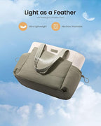 LOVEVOOK Gym Tote Bag for Women, Puffy Yoga Mat Bag with Large Cup Holder & Wet Pocket, Work Nurse Bag for Travel Workout