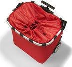reisenthel carrycruiser red – Portable Shopping Trolley with Sturdy Aluminum Frame, Shoulder Strap and Removable mesh Inner Bag - Made of Water-Repellent Material.