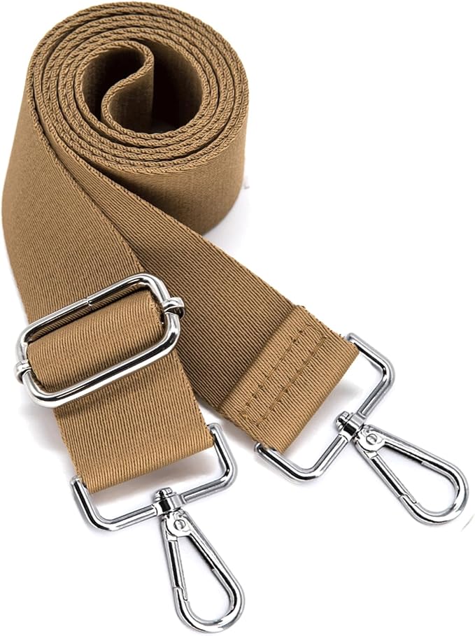 S&loyoe Thickened Solid Color Purse Straps Replacement Crossbody Bag Strap Adjustable Wide Guitar Straps for Handbags 1.5inch