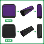 uxcell 3 Pcs Luggage Handle Wrap for Suitcase, Neoprene Handbag Grip Cover Protector Luggage Identifiers Suitcase Handle Wraps for Luggage Shopping Bag Travel Bags, Purple