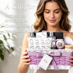 Gifts for Women, Spa Gift Basket for Women, Mother's Day Gift Basket for Mom - 22 Piece Lavender Bath and Body Skin Care Set for Women, Spa Kit | Birthday Gifts, Valentines Day Gift, Christmas Gift