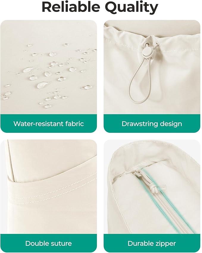 BAGSMART Foldable Tote Bag with Drawstring Bag, Tote Bag Shoulder Bag Top Handle Handbag for Travel, Work, Beach, Gym