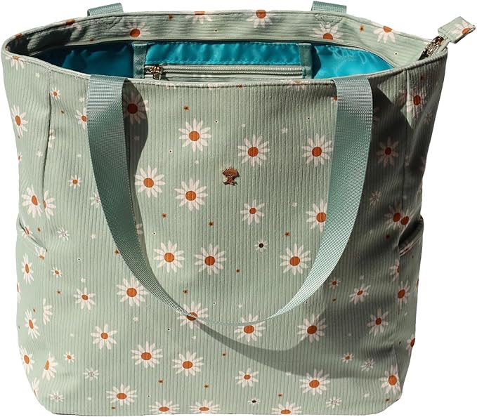Original Floral Water Resistant Large Tote Bag Shoulder Bag for Gym Beach Travel Daily Bags Upgraded