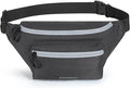 BAGSMART Fanny Packs for Women Men, Roomy Belt Bag with Adjustable Strap, Fashion Waist Packs for Running Traveling Hiking, Black