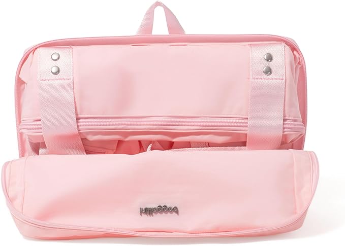 Baggallini Carryall Expandable Lightweight Travel Tote 22" Packable Folding Compact Nylon Washable Weekender w/Luggage Sleeve