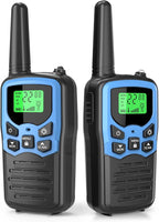 Walkie Talkies,MOICO Long Range Walkie Talkies for Adults Two-Way Radios with 22 Channels FRS VOX Scan LCD Display with LED Flashlight for Field, Survival Biking Hiking Camping 2 Pack (Blue)