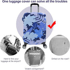 Travel Luggage Cover, Suitcase Protector Bag Fits 26-28 Inch Luggage Bluemaple