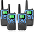 MOICO Walkie Talkies for Adults with 22 FRS Channels, LED Flashlight, VOX Scan LCD Display, Long Range Family Walkie Talkie Radios for Hiking Camping Trip (Dark Blue)