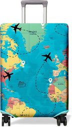 Travel Luggage Cover Suitcase Protector Fits 18-32 Inch Wheel Covers PatternedTravel Related Items Flower Luggage Protector Elastic M
