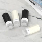 2 oz Travel Bottles, Small Size Containers, TSA Approved Silicone Travel Toiletries Bottles, Shampoo and Conditioner Kit for Women (Black-white)