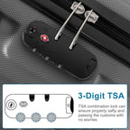4 Piece Luggage Sets — ABS Hardside Suitcase Set with Spinner Wheels, TSA Lock, Expandable for Travel Business Trips Family Vacations, 16/20/24/28 Inch, Gray