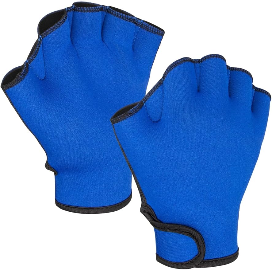 FitsT4 Sports Aqua Gloves Webbed Paddle Swim Gloves Fitness Water Aerobics