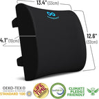Everlasting Comfort The Original Lumbar Support Pillow for Office Chair - Improves Posture, Promotes Back Pain Relief - Superior Back Support for Gaming and Desk Chairs - Lumbar Pillow for Car, Couch