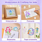 JoyCat Paint with Water Coloring Books for Toddlers, Watercolor Painting Sets for Kids Ages 3-5 4-8, Arts and Crafts Drawing Activities Toy Birthday Gifts for Boys Girls (Underwater World)