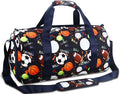 Gym Travel Duffle Bag for Boys - Gymnastics Sports Dance Bag with Shoe Compartment & Wet Pocket Football Kids Travel Bag Teens Weekender Sleepover Carry