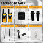 Retevis RB48 FRS Walkie Talkies Long Range, Rugged & IP67 Waterproof & Floating, Mil-Standards 810H Two Way Radio, Heavy-Duty, NOAA, Rechargeable, 20hr Battery, Emergency Radio(2 Pack)