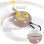 Portable Travel Clothesline with Quick Release Handle – 13.4ft Windproof, Anti-Slip Retractable Drying Line with 41 Hanging Holes, Heavy-Duty Strap for Camping, Hotel, Outdoor Use