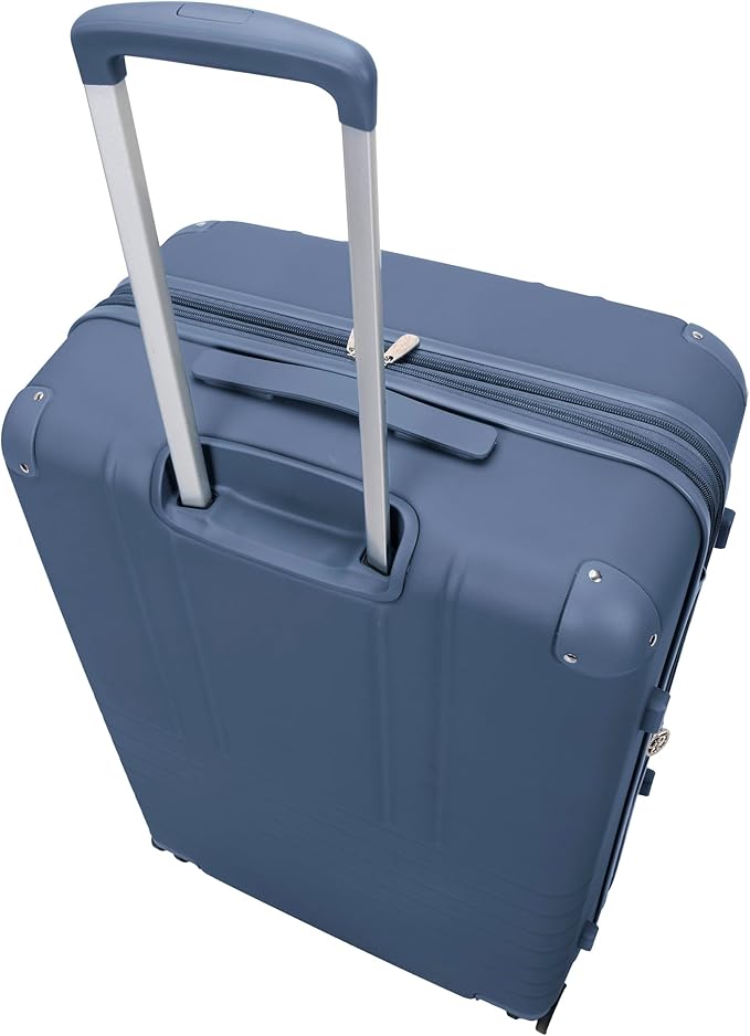 Jessica Simpson Countryside 3-Piece Set (21", Tote & Weekender) Expandable 8-Wheel Spinner Large Checked Luggage Suitcase, Oceanview
